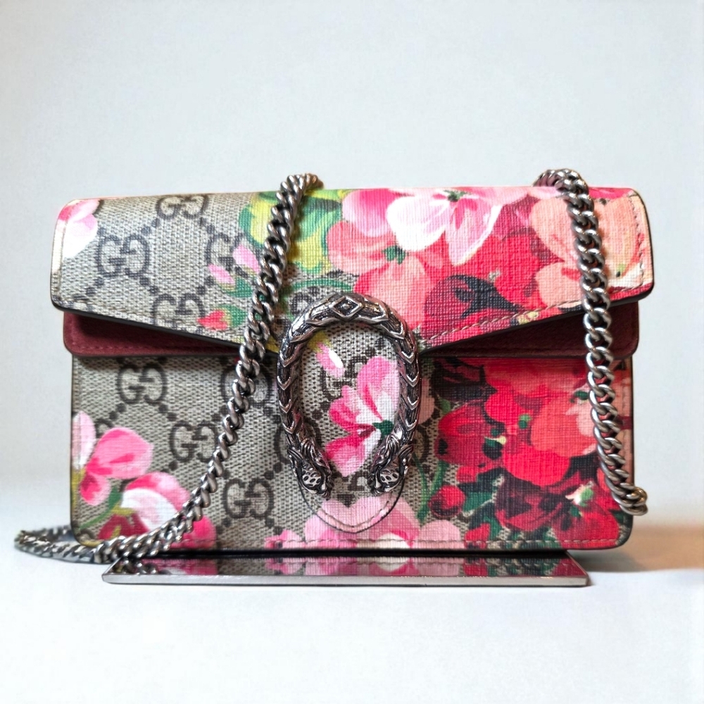 Gucci Blooms Dionysus Floral Chain Crossbody Bag Small Mini